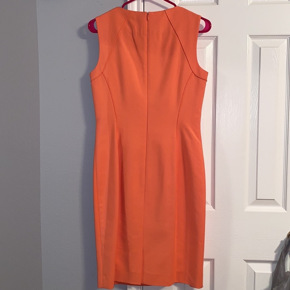Interview/Business Style Orange Dress - Picture 3 of 3